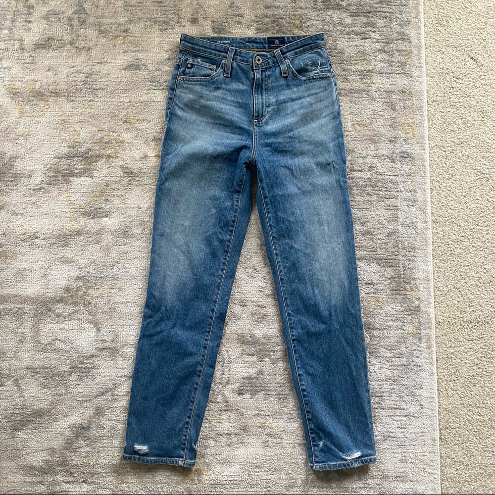 AG Phoebe High Rise Straight Jeans